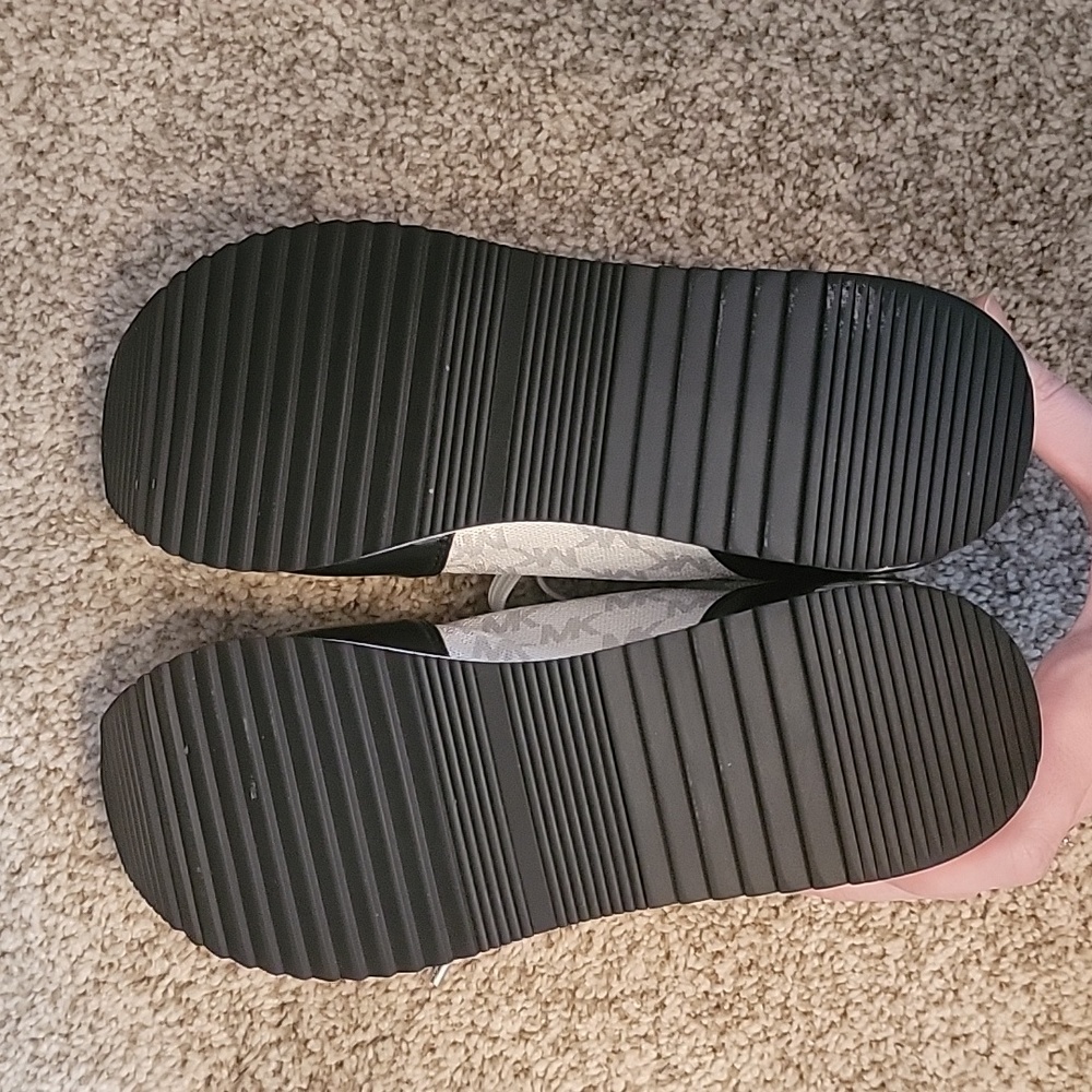 Black and White Monique Michael Kors Platform Sneakers - Picture 11 of 11